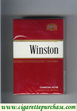 Winston Charcoal Filter Filters cigarettes hard box